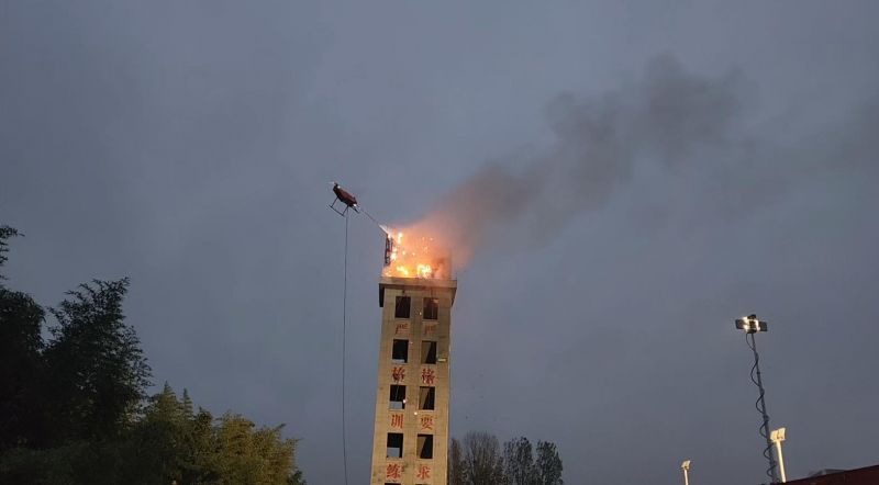 ag九游会登陆j9入口装备在焦作开展灭火实战演练